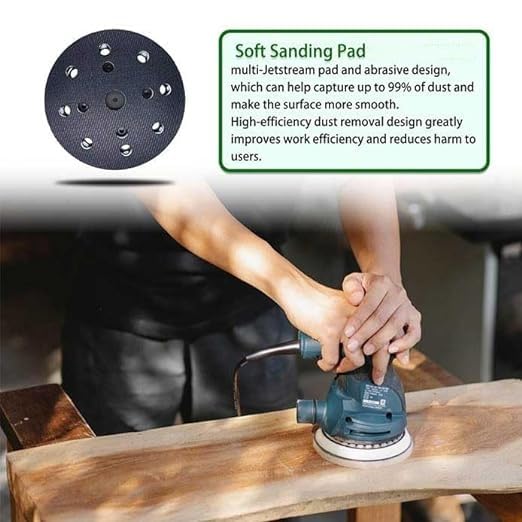 Upgrade 492280 ETS 125 Eq Replacement Sanding Pad Soft 125mm 5inch, Compatible with Festool ETS 125, ES 125, ETSC 125 Sanders Pad