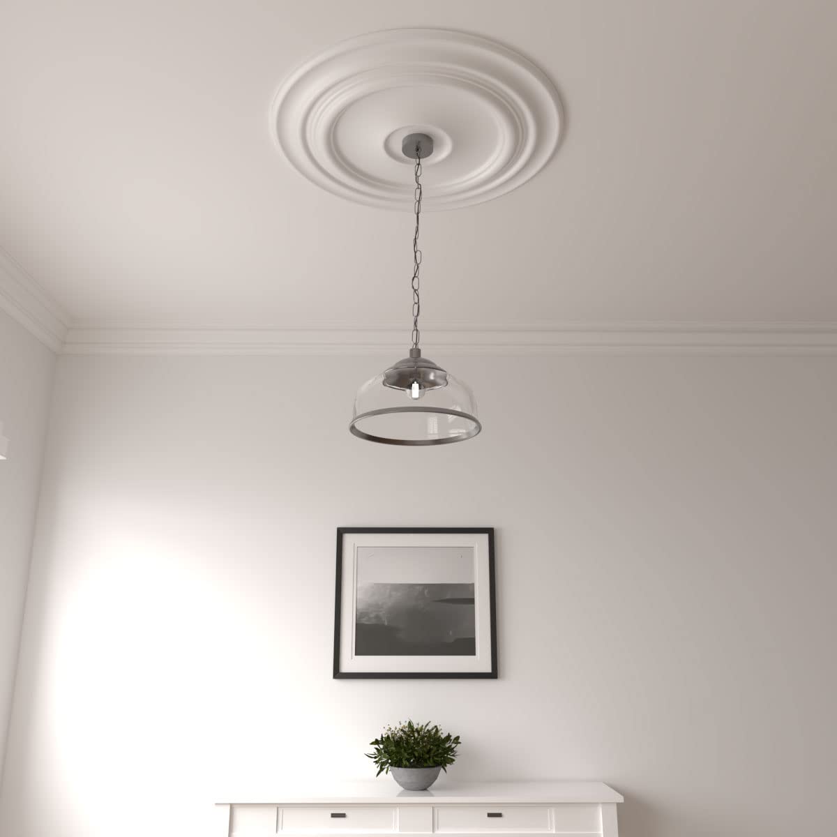 32 5/8"OD x 1 1/2"P Giana Ceiling Medallion (Fits Canopies up to 7 7/8")