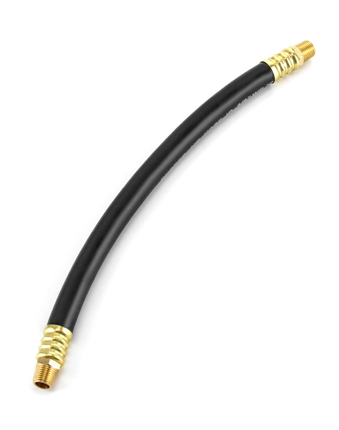 QWORK Air Compressor Hose, 3/8" X 15" Air Hose, 300 PSI Max Working Pressure, 1/4" Male NPT To 1/4" Male NPT Connections, 1 Pack