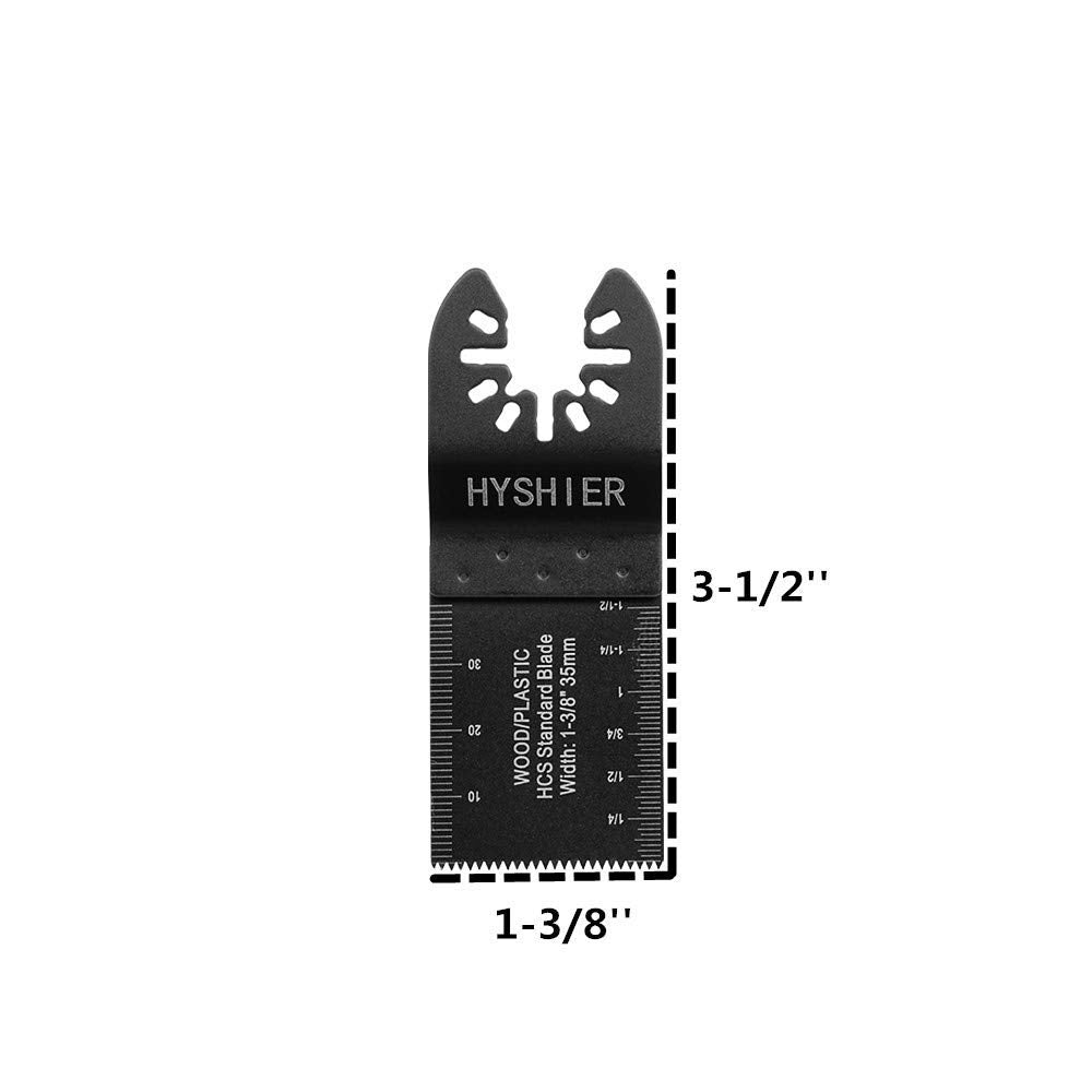 50 Pcs Oscillating Tool Blades, Professional Universal Oscillating Saw Blades, Wood, Quick Release Durable Multi Tool Blades Fit All Models