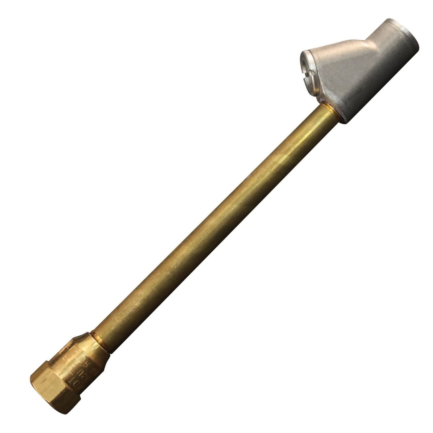 Straight Foot Dual Head Air Chuck Tire Pressue Guage, 1/4" FNPT, 150 PSI, Truck, Tractor Trailer, Semi Truck, Dually, RV & Car, S-693 (Single Pack)