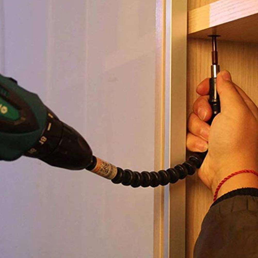 SIGLAUPER 22-Piece Flexible Screwdriver & Drill Bit Extension Set – Shaft & Tip Holder for Computers, Cabinets, Furniture, DIY