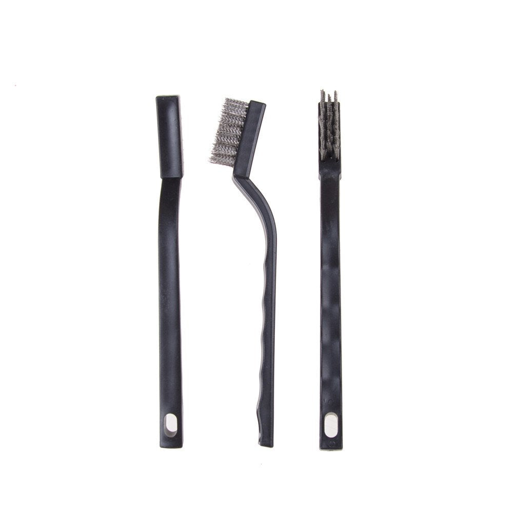 30PCS Mini Wire Brush Stainless Steel Brush,Curved Handle Masonry Brush Wire Bristle for Cleaning Welding Slag and Rust