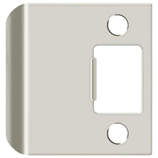 Nuk3y SP225 2-1/4" x 2-1/4" Extended Lip Strike Plate, Satin Nickel