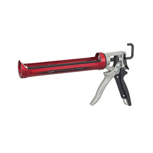 TAJIMA Caulk Gun - 1/10 Gallon (10 oz) Convoy Super Caulking Tool with Rotating Cradle & Auto Flow Stop - CNV-100SP