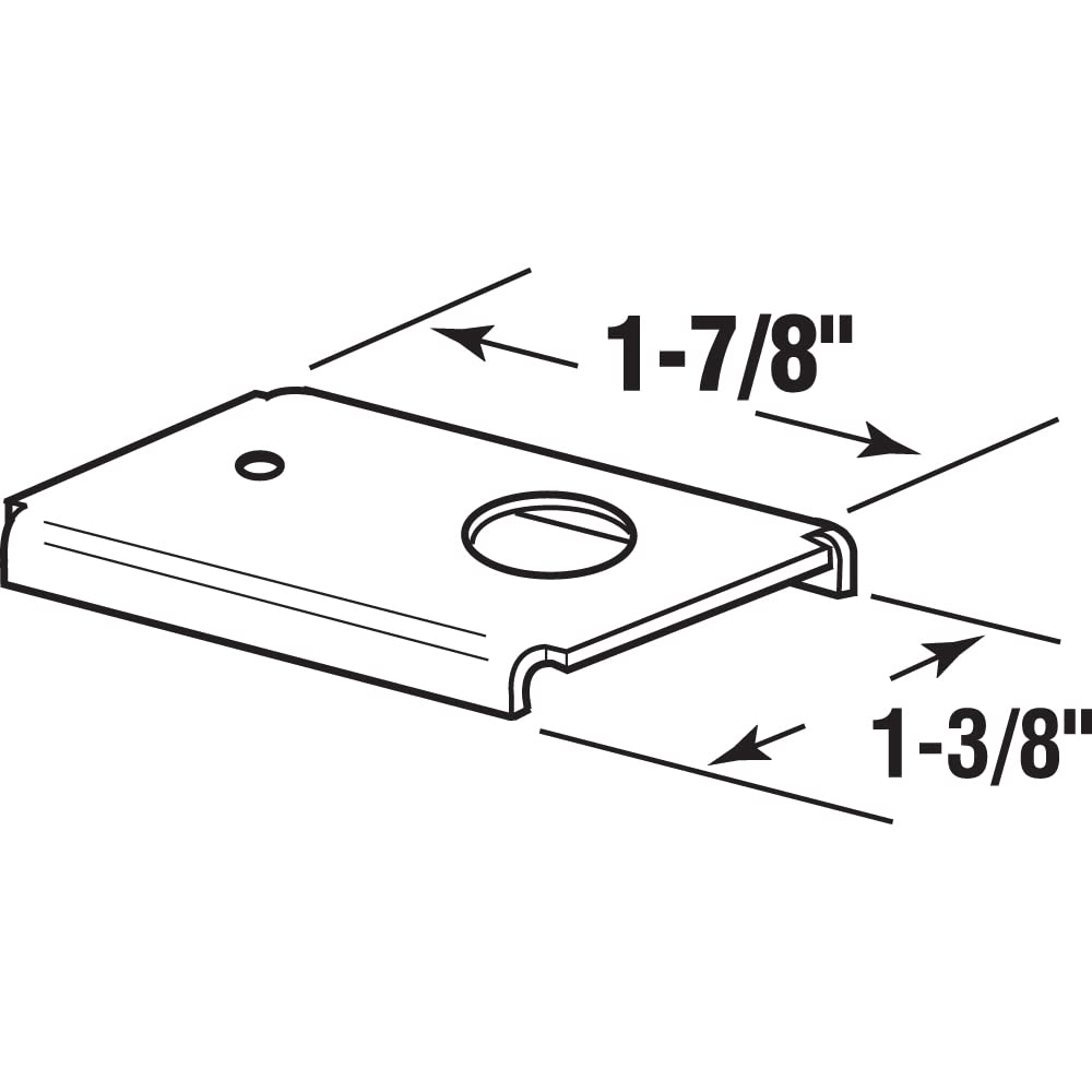 Prime-Line N 7192 Bi-fold Door Repair Bracket, Top or Bottom Mount, For Wood Doors (2 Pack)
