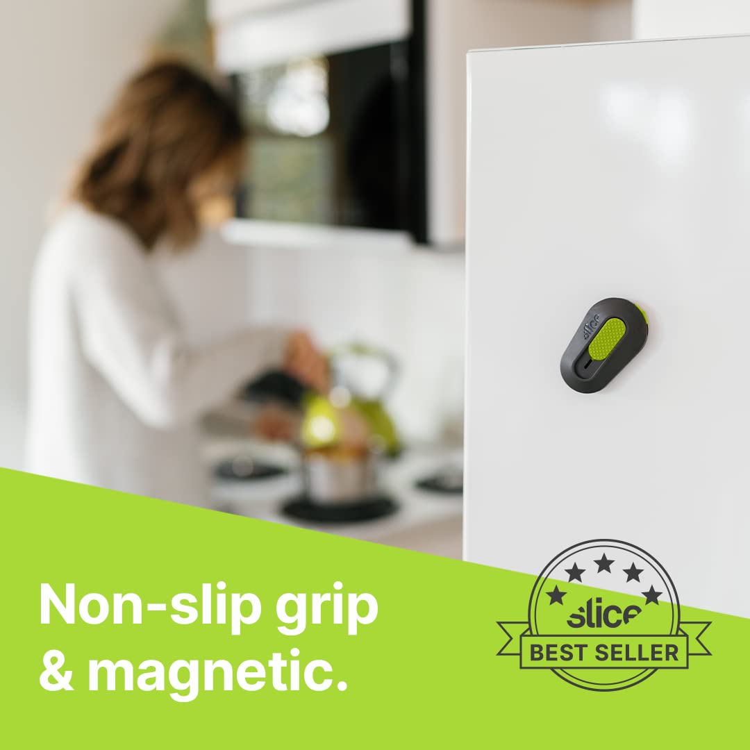 Slice 10514 Mini Cutter, Ceramic Safety Blade, Pocket Sized, Auto-Retractable, Stays Sharp Up to 10X Longer