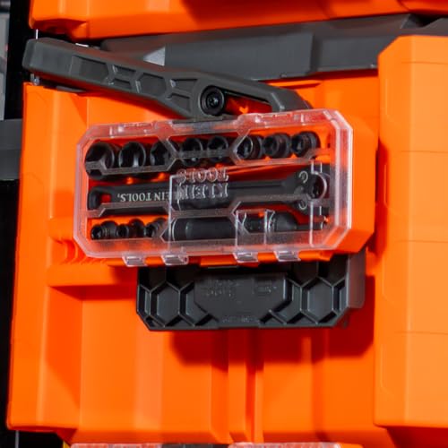 Klein Tools KNECT 15-Piece Pass-Through Socket Set, SAE Impact Sockets with MODbox Case, Bits & 3/8-In Drive Adapter