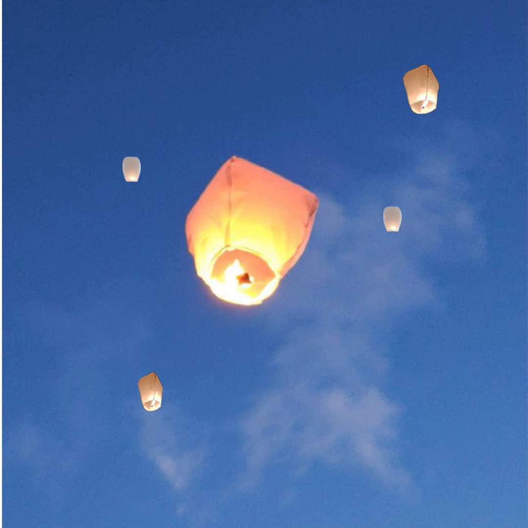Paper Lanterns 12 Pack White,Easy to Use, Paper Lanterns were The Highlight of Party,Lantern each package is equipped with operating instructions.