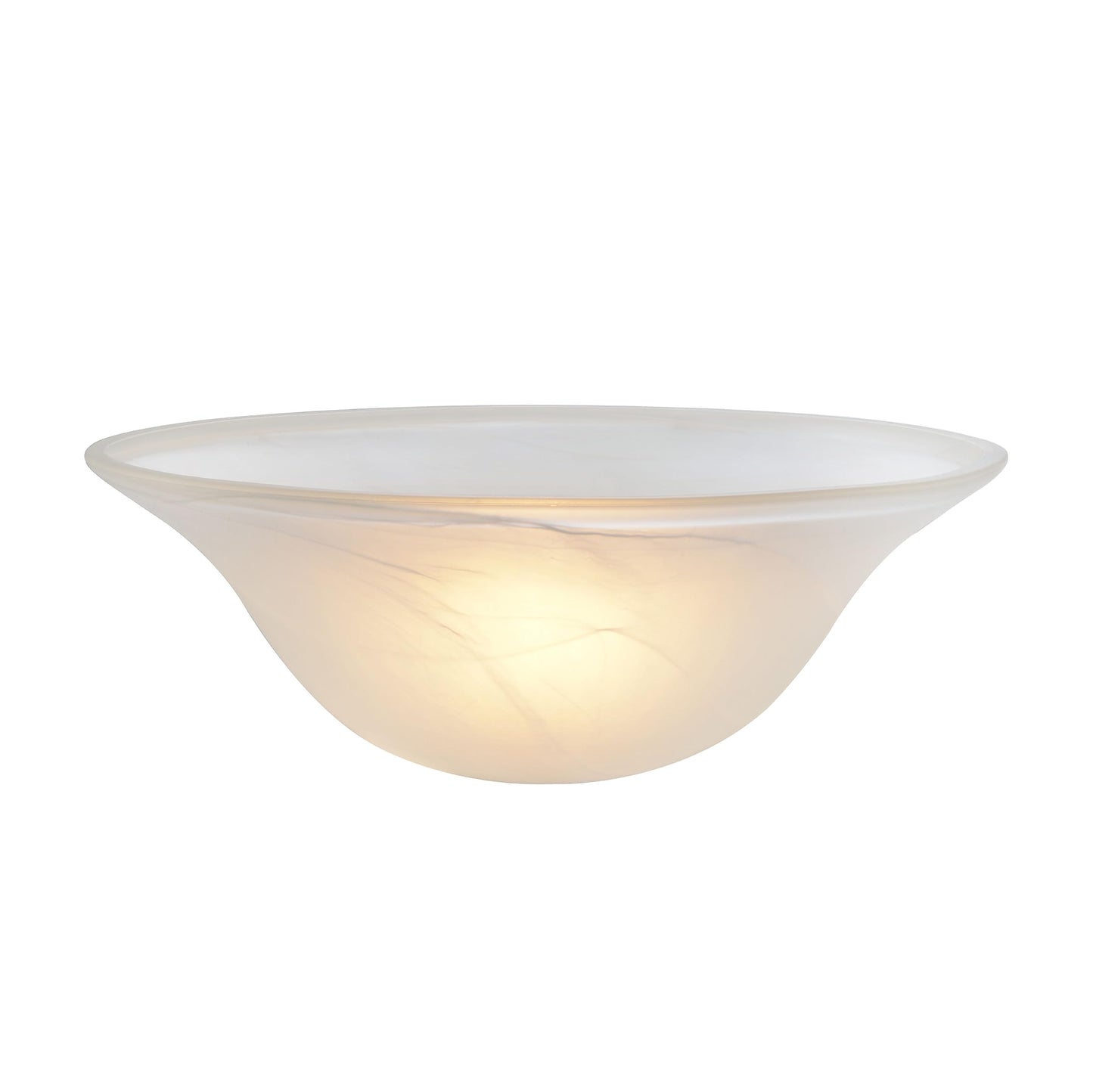 Aspen Creative 23140-11 Etched Alabaster Glass Shade for Medium Base Torchiere, Swag & Pendant Lamps, 15.5" Dia x 5.5" H, 1 Pack