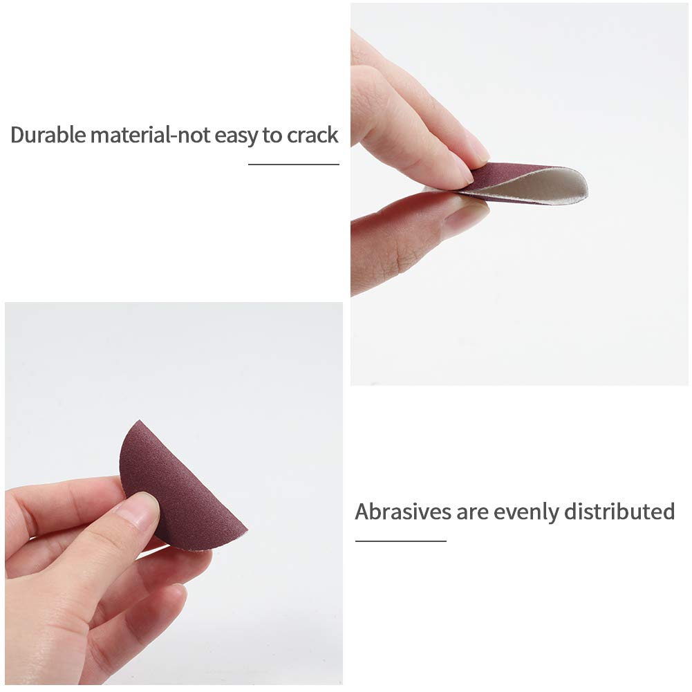 SPEEDWOX 100pc 2" 240 Grit Sanding Discs Hook & Loop Sandpaper for Wood, Auto, Drill, Grinder & Rotary Tools – No Hole