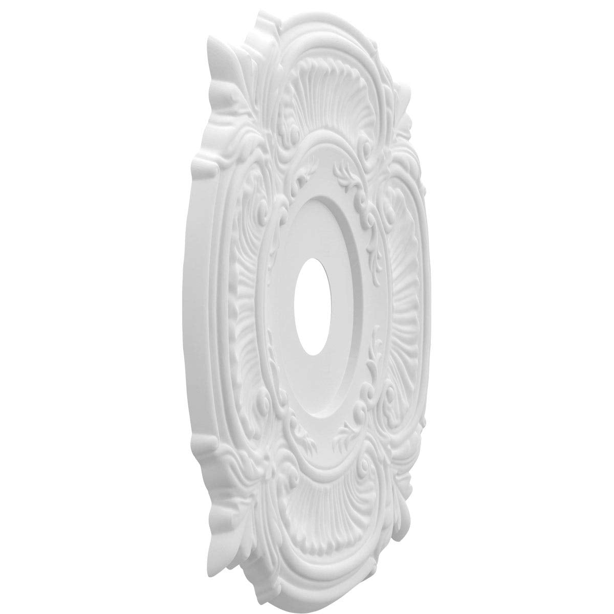 Ekena Millwork CMP22AT Attica Thermoformed PVC Ceiling Medallion (Fits Canopies up to 7 3/4"), 22"OD x 3 1/2"ID x 1"P