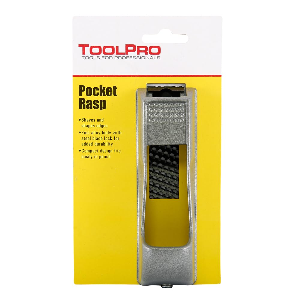 ToolPro Drywall & Ceiling Tile Pocket Rasp with Replaceable Blade – Professional Finishing Tool, Easy On-Site Blade Replacement