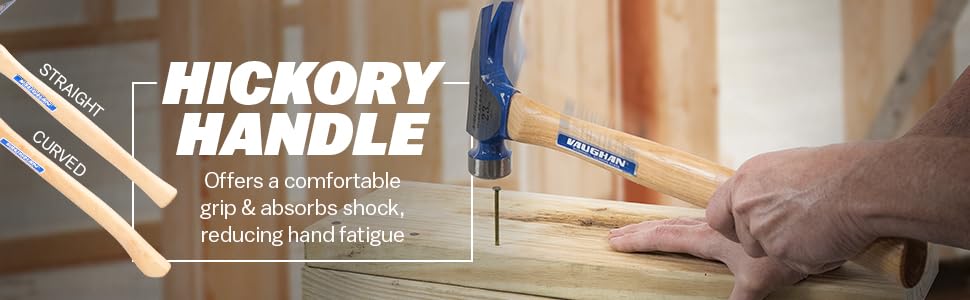 VAUGHAN CF2-HC California Framer Hammer, 19 oz Milled, Nail Starter, Made In The USA, VN11604