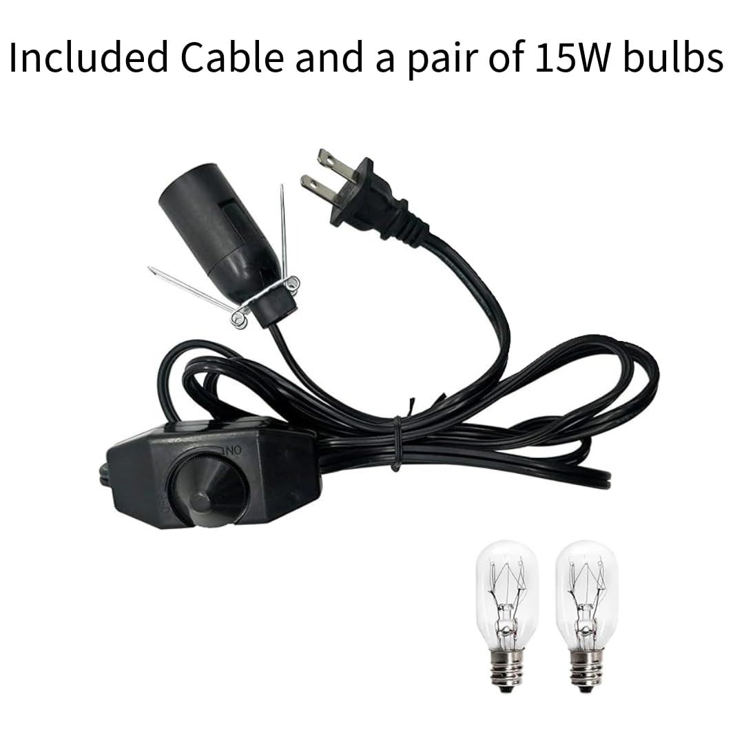 NatureBoost Himalayan Pink Salt Metal Basket Lamp (Tall) with Pair of Extra Bulb, Unique Gift Idea