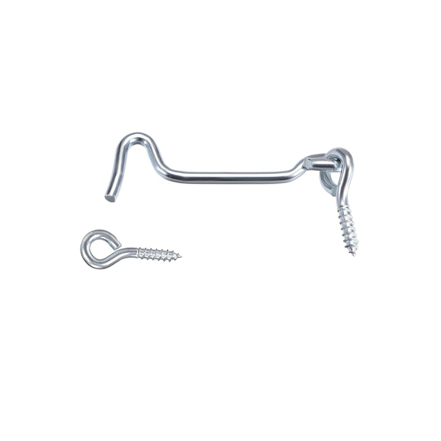 ZXUEZHENG 4Pcs 1.5 inches Cabin Hook Eye Latch Gate Door Swivel Window Door Hook with Mounting Screws