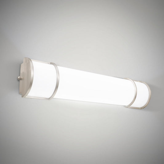 ASD 24" LED Vanity Light, Dimmable 3CCT Bathroom Wall Sconce, 25W 1950LM, 3000-5000K, ETL/ Energy Star, Nickel Finish