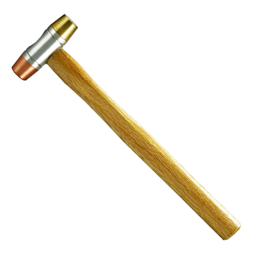 SE 5-IN-1 Dual Interchangeable Hammer - Threaded Copper, Brass Faces - 9-inch Gunsmithing Hammer - 8355HH