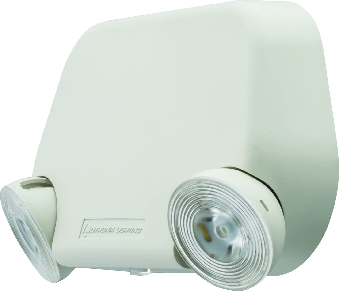 Lithonia Lighting Basics Low Profile LED Emergency Light, Ceiling or Wall Mount, Dual Voltage 120/277V, White Thermoplastic (EU2L M12)