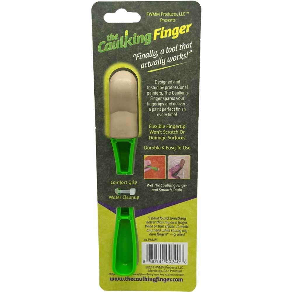 The Caulking Finger - Durable Caulk Smoothing Tool with Comfort Grip for Smooth Professional Finish, Easy & Finger-Friendly