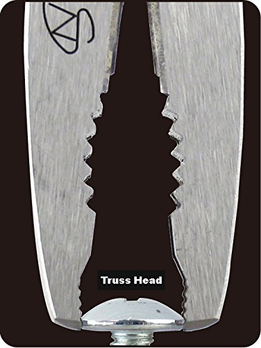 ENGINEER PZ-58 Screw Removal Pliers Stripped Screw Extractor (Combination Pliers) with unique non-slip jaws for damaged or rusted fasteners