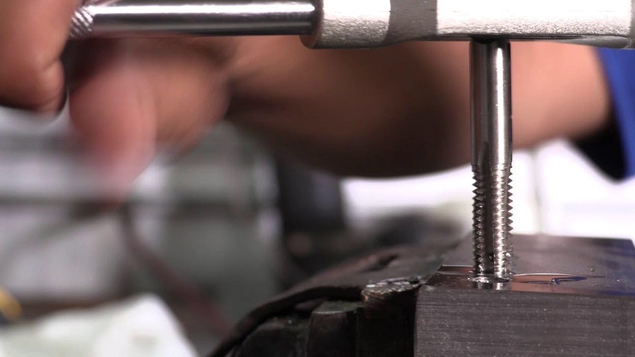 Drill America m12 X 1.25 Tap and Die Kit, HSS Plug Tap and Carbon Hex Die, POUT Series