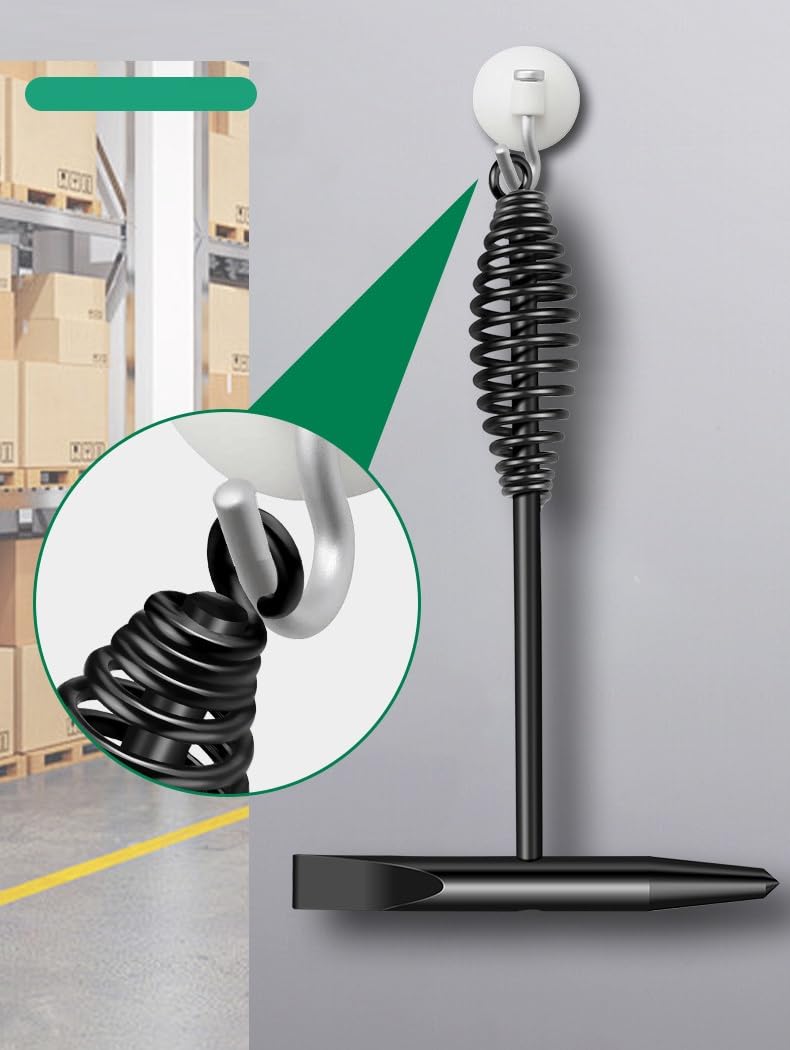 Welding Chipping Hammer with Coil Spring Handle, Cone and Vertical Chisel Welding Chipping Hammer (Hammer)