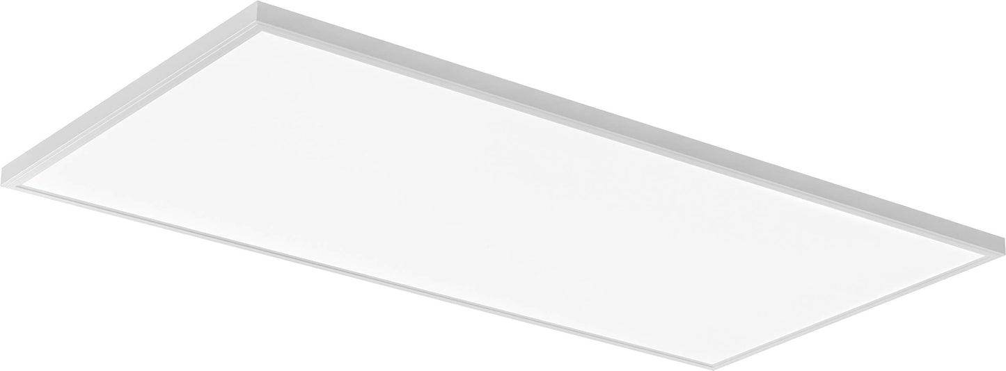 Lithonia Lighting 2x4 LED Flat Panel, 4000 Lumens, Switchable 3500K/4000K/5000K, Ceiling Mount, White