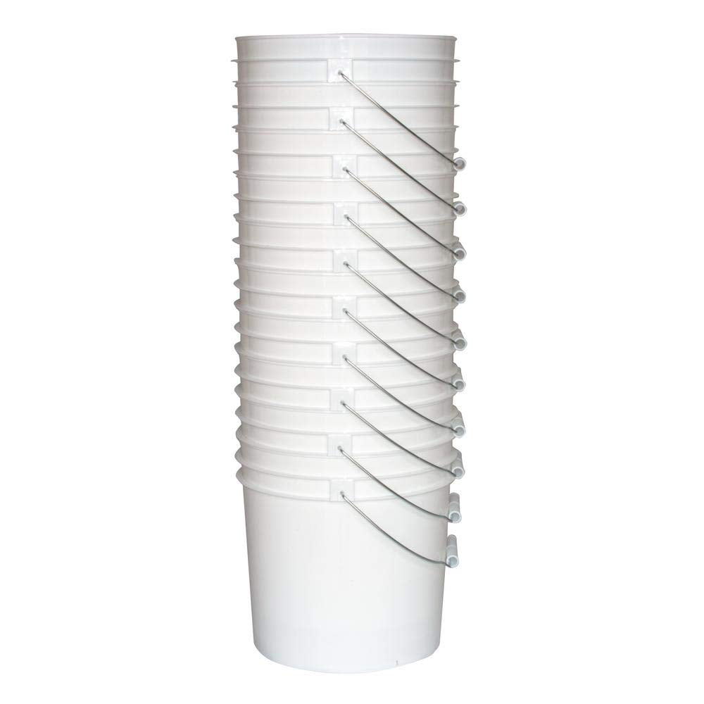 Argee RG502 Bucket, White (Pack of 10)