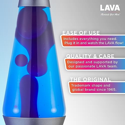 Lava® Lamp - 14.5" Cosmic Wave - The Original Motion Light - Purple Wax and Blue Liquid - Item #2633 (Amazon Exclusive)