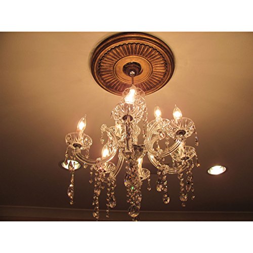 15 3/4"OD x 3 7/8"ID x 3/4"P Berkshire Ceiling Medallion (Fits Canopies up to 7")