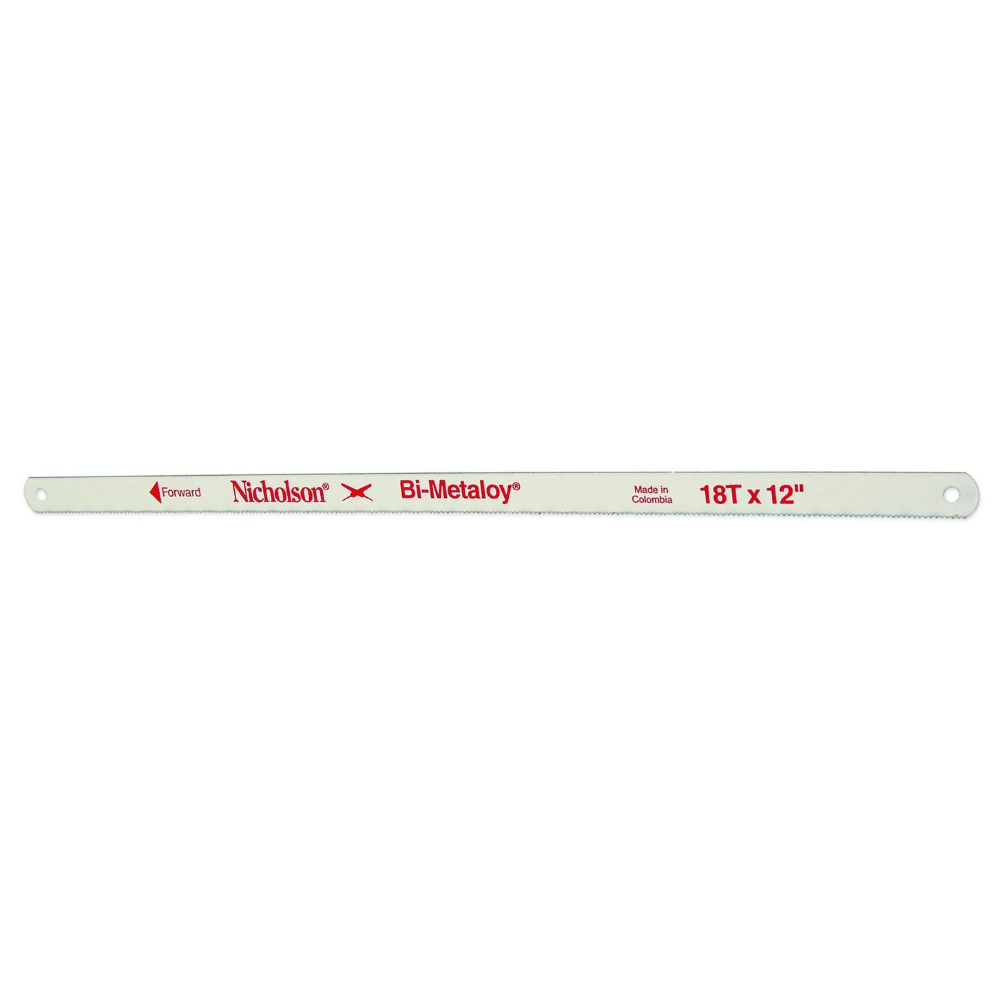 Nicholson NF1232 Bi-Metaloy 12 x 32 TPI Hacksaw Blade (2 Blades per Card) - 62839N-02, Multi, One Size