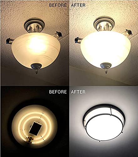 4" LED Light Engine Retrofit Kit, 17W 5000K 1200LM, CRI90, UL/ES/JA8 Certified – Fits Ceiling Flush, Fans, Pendants & Garden Lights