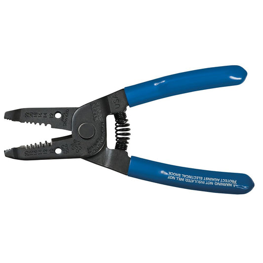Klein Tools 1011 Multi-Purpose Wire Stripper and Cutter, Made in USA, 10-20 AWG Solid and 12-22 AWG Stranded Wire