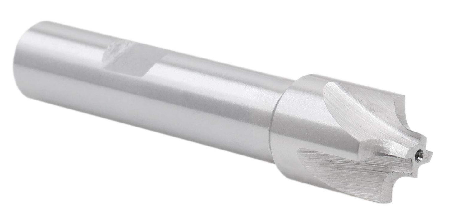 Accusize Industrial Tools 1/8'', H.S.S. Corner Rounding End Mills, 1/2'' Shank Dia, 5/8'' Cutter Dia, 3'' Overall Length, 1011-0018