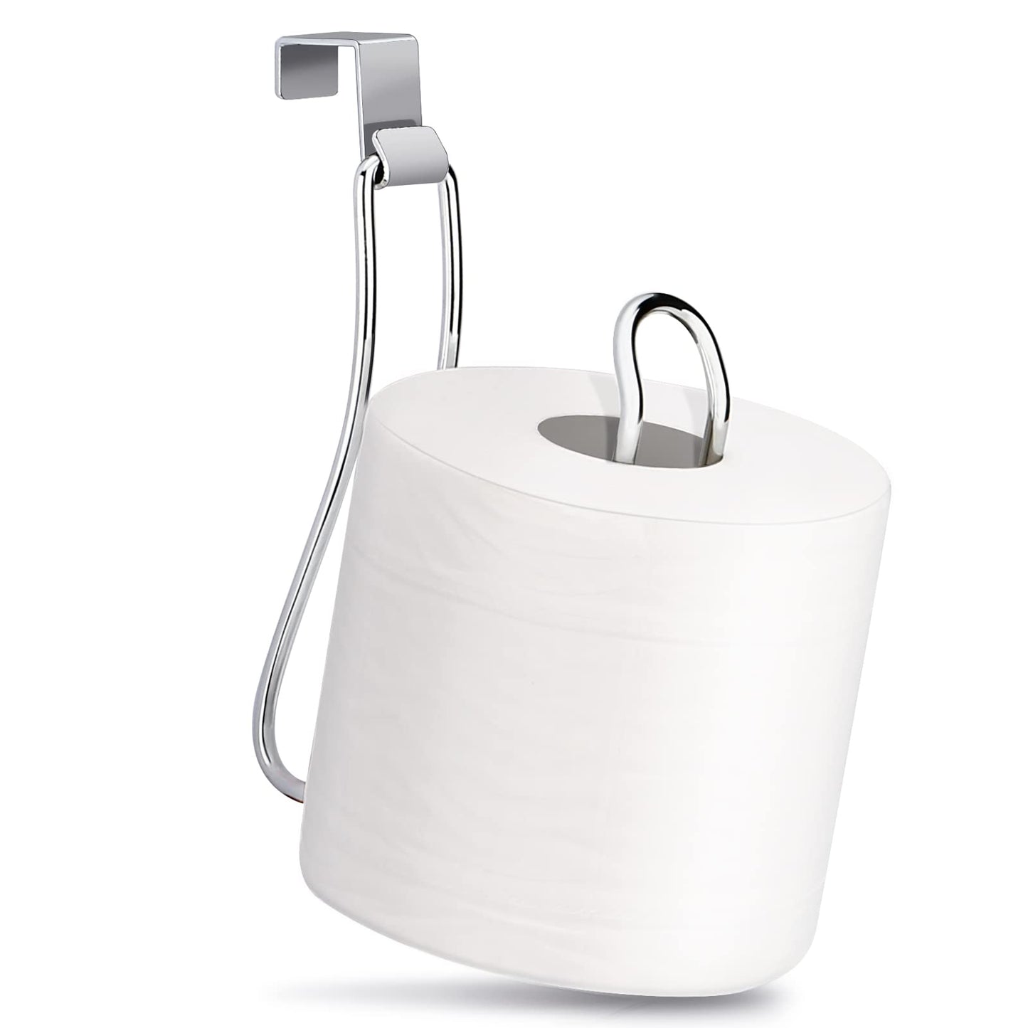 Toilet Paper Holder, Over The Tank Toilet Paper Holder, Toilet Paper Roll Holder, Bathroom Toilet Paper Storage（Chrome）