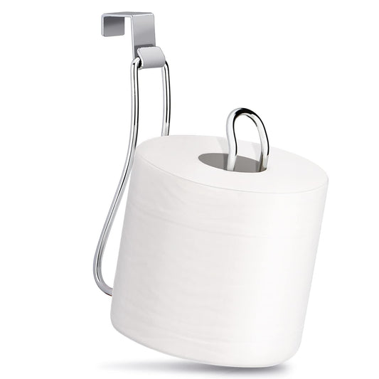 Toilet Paper Holder, Over The Tank Toilet Paper Holder, Toilet Paper Roll Holder, Bathroom Toilet Paper Storage（Chrome）