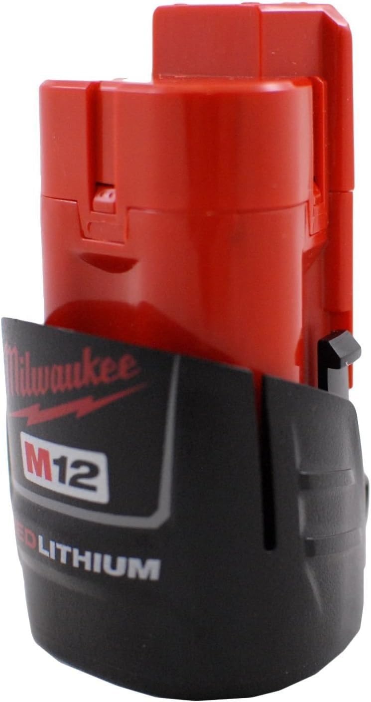 Milwaukee 48-11-2401 Genuine OEM M12 REDLITHIUM 12 Volt 1.5 Amp Compact Lithium Ion Battery with Overload Protection for Cordless Power Tools