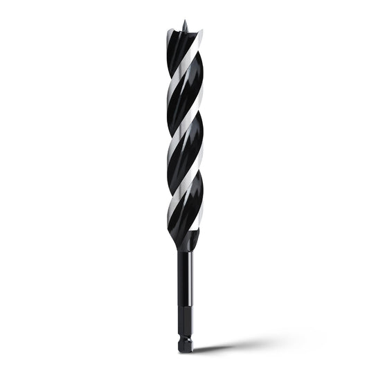 1" x 9" Auger Drill Bit for Wood,Hex Shank Tri Flute Wood Drill Bit for Soft and Hard Wood,Plastic,Drywall and Composite Materials