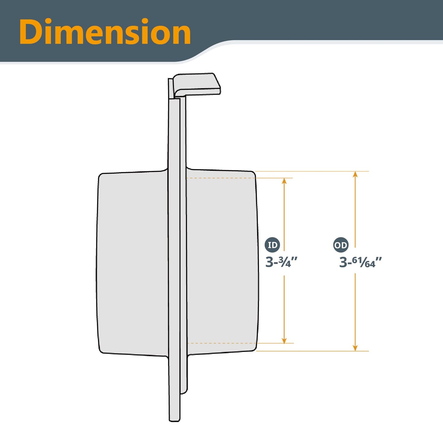 POWERTEC 70108 4 Inch Blast Gate for Dust Collector, Dust Collection Fittings