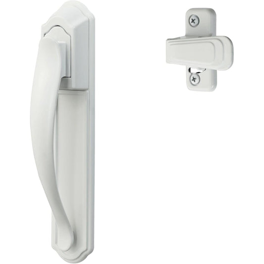 Ideal Security DX Pull Handle Replacement Set for Storm Door and Screen Door, White