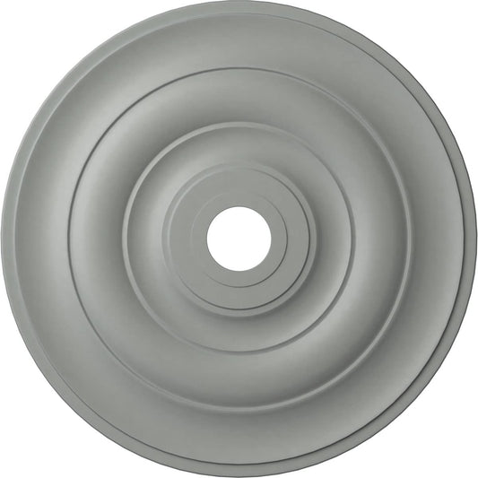Ekena Millwork CM26JE Jefferson Ceiling Medallion, 26 1/2"OD x 3 5/8"ID x 1 1/2"P (Fits Canopies up to 5"), Factory Primed