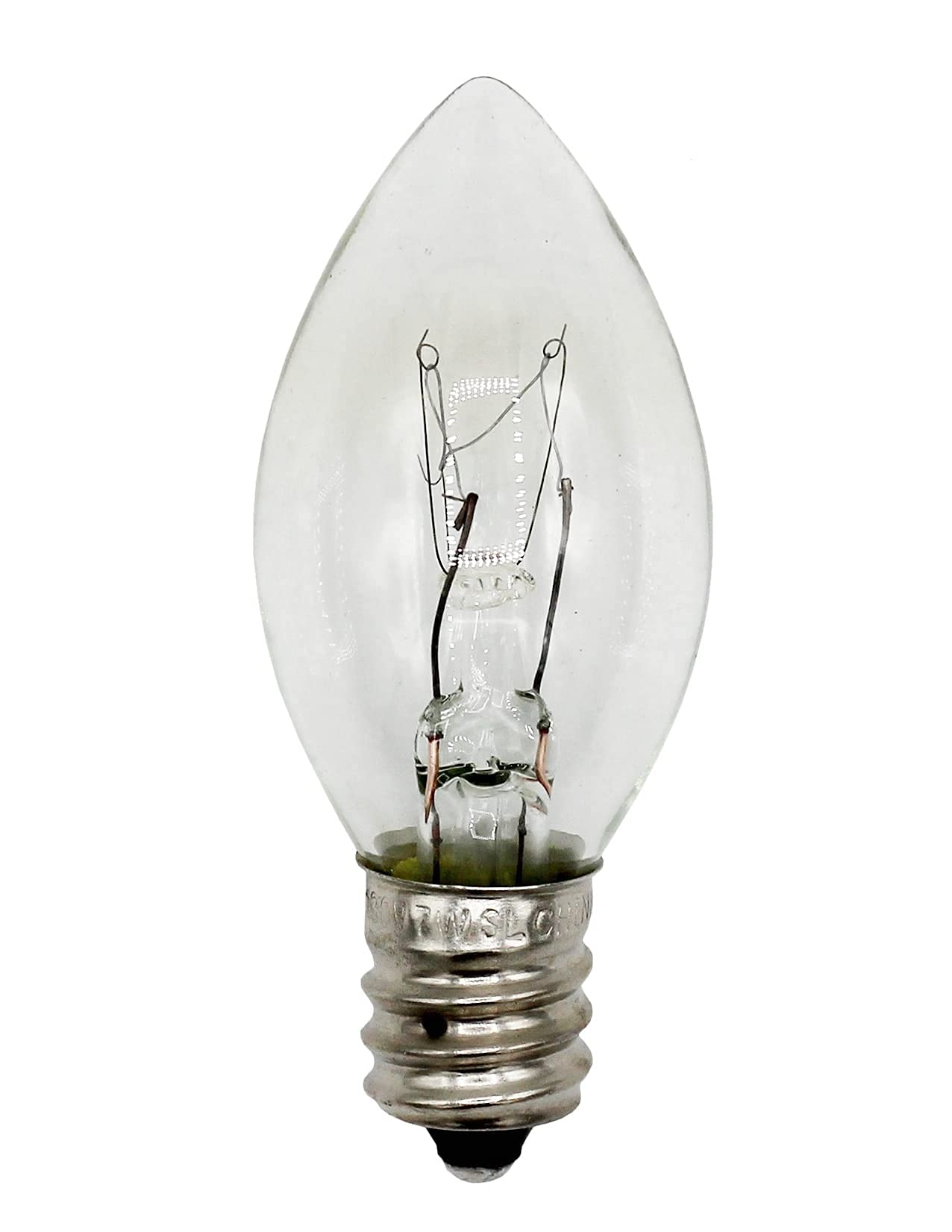 Creative Hobbies Single Light Replacement Clip in Lamp Cord for Christmas Village House Includes Clear Incandescent Light Bulb