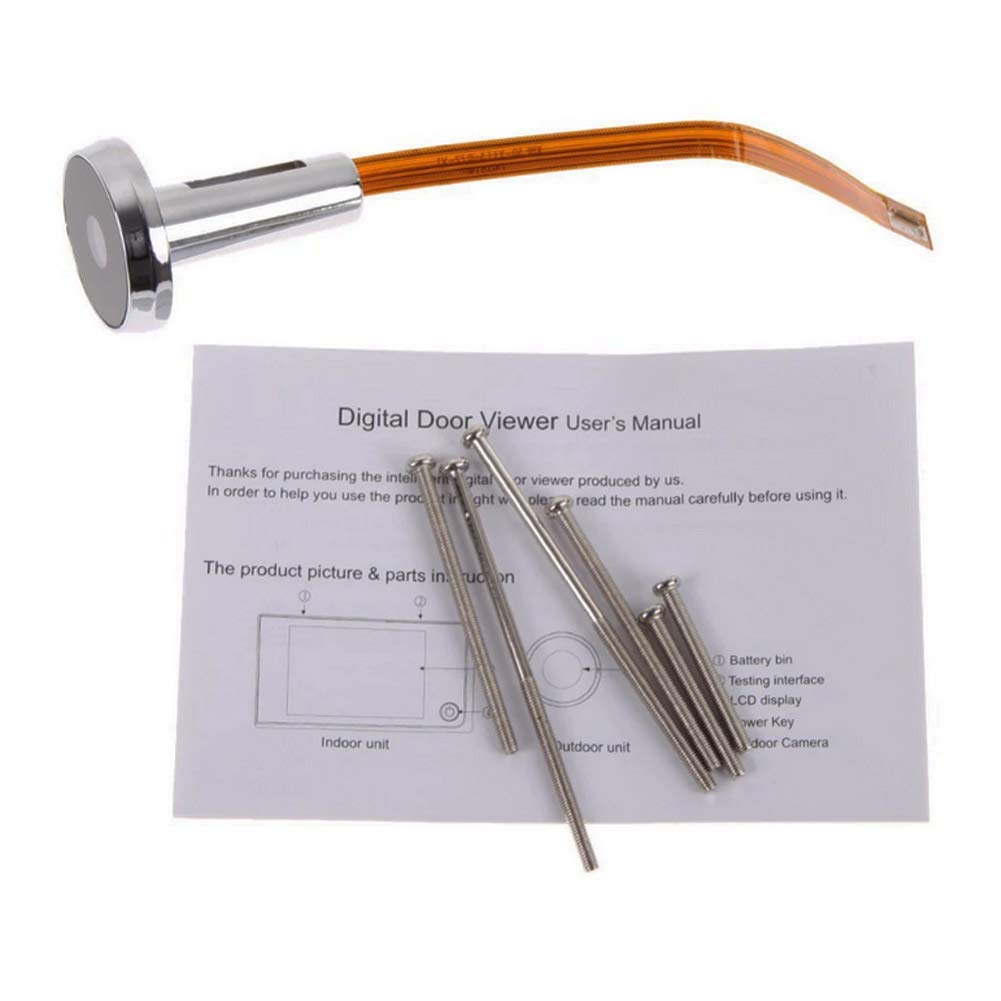 3.5 inch Digital Doorbell LCD 120 Degree Eye Electronic Peephole Doorbell Color IR Camera Door Viewer Powered by 4Pcsx AAA Batteries(not Included)