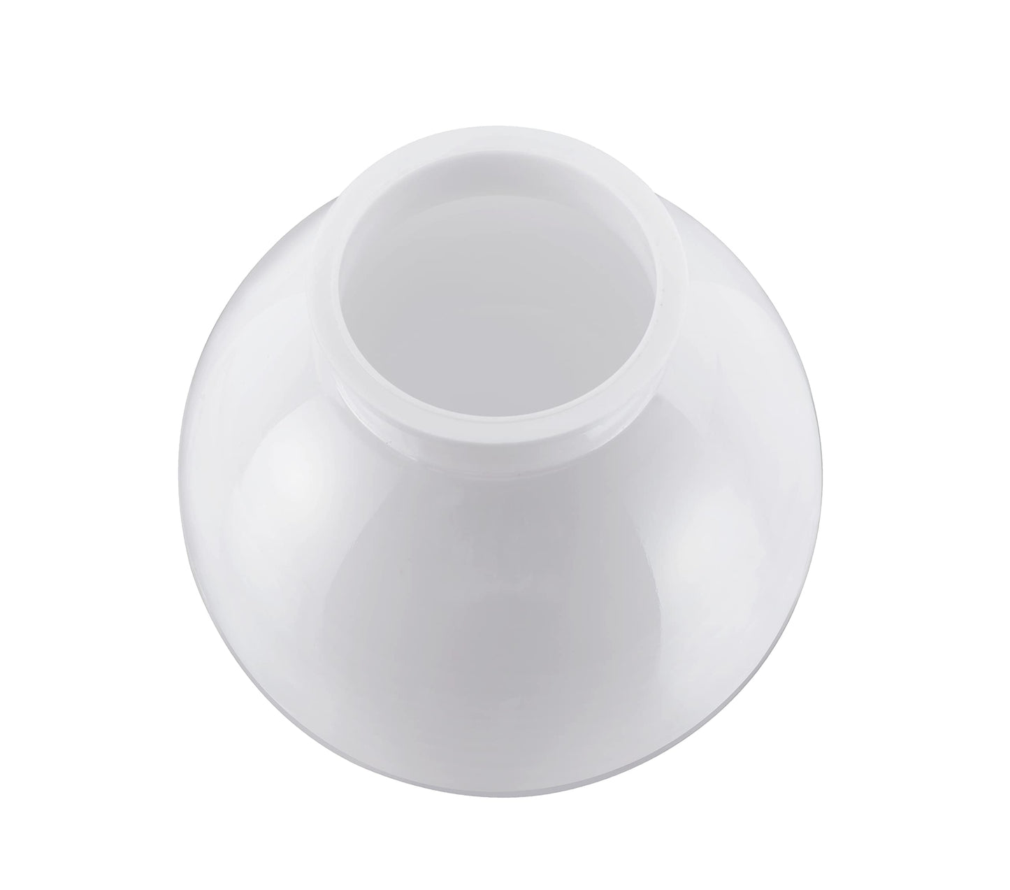 Aspen Creative 28001-41, 6" White Acrylic Replacement Lamp Post Globe with 3-1/8" Neck