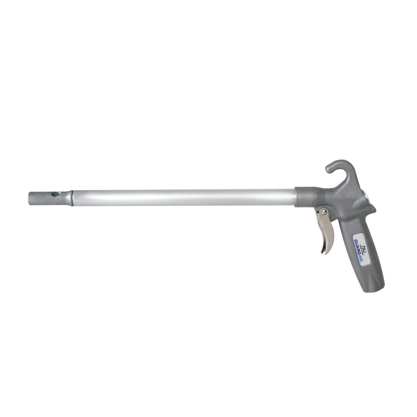 Guardair Long John Safety Air Gun with 12-Inch Aluminum Extension, High Performance OSHA Compliant Alloy Nozzle, Gray/Silver (75LJ012AA)