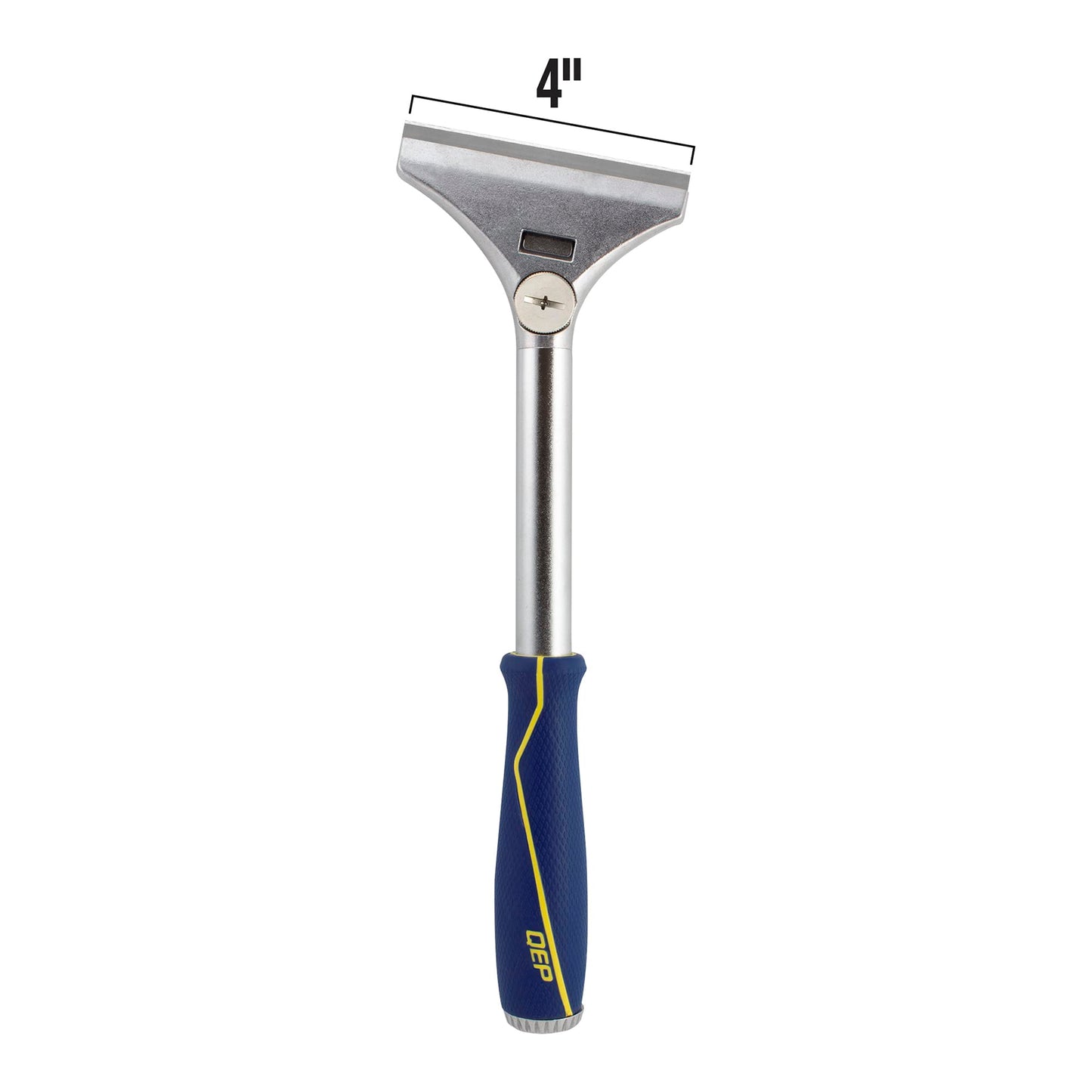 QEP 62920 4 in. Floor and Wall Razor Scraper with 5.25 in. Handle and Stainless Steel Blade