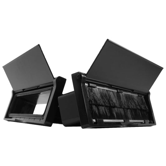 Draft Dodger 10.75"" Insulated Universal Telescopic Matte Black Mail Slot Mail Box