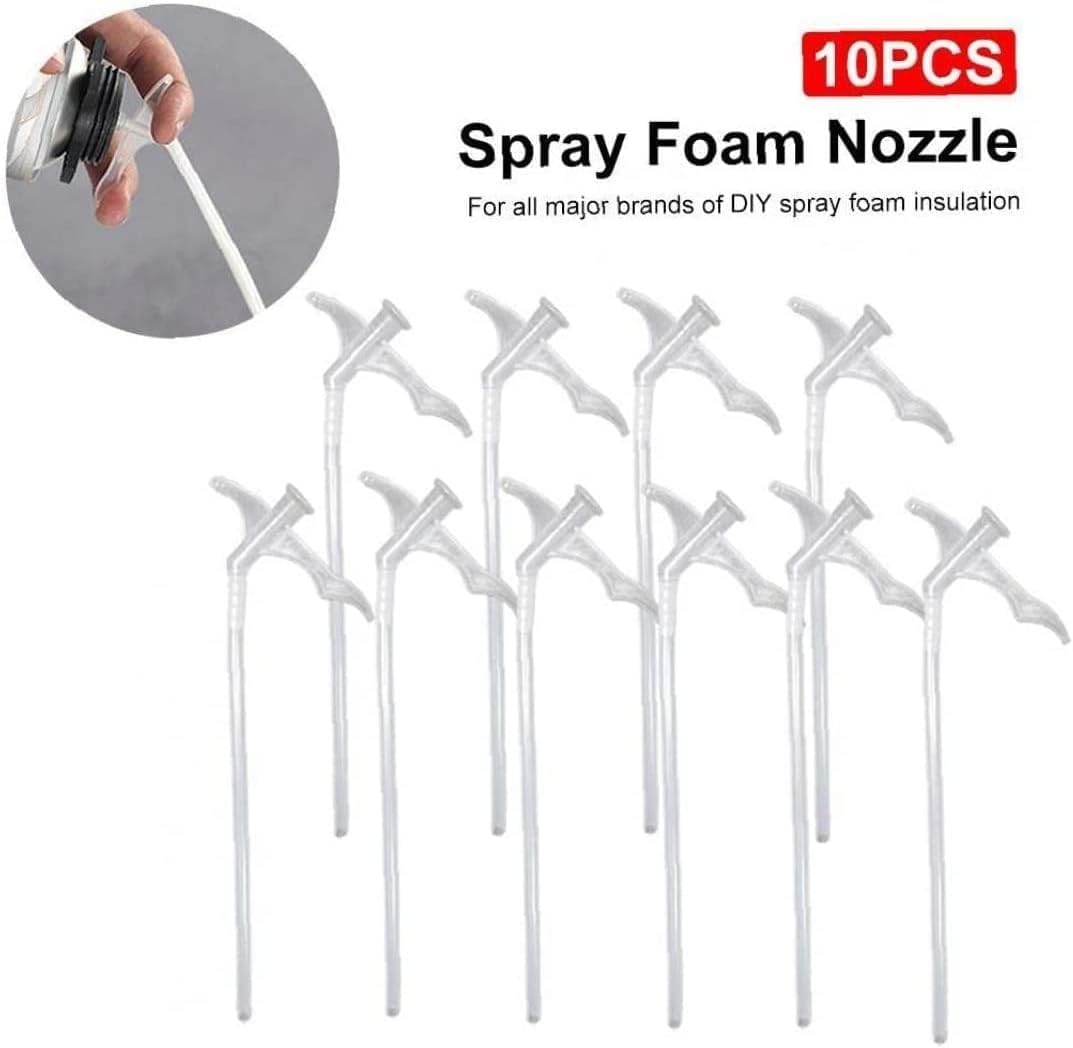 10Pcs Attractive Expanding Foam Nozzles Spray Foam Replacement Tube for DIY Spraying as Shown Industrial Adhesives