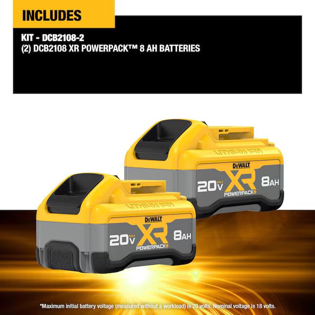 DEWALT 20 -Volt 2 -Pack Lithium-ion (8 Ah 8 Ah Battery and Charger)